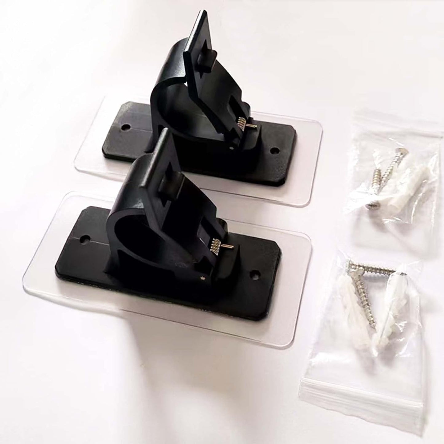 Self Adhesive Curtain Rod Holder,Universal No Drilling Hanging Pole Support