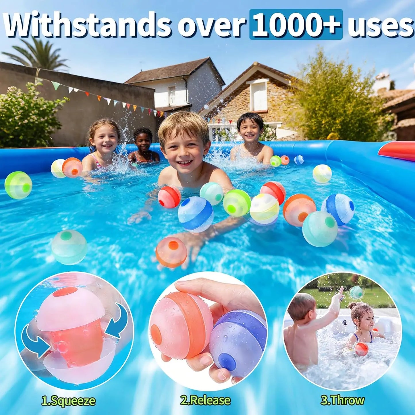 ReusableSoft Silicone Water Splash Balls