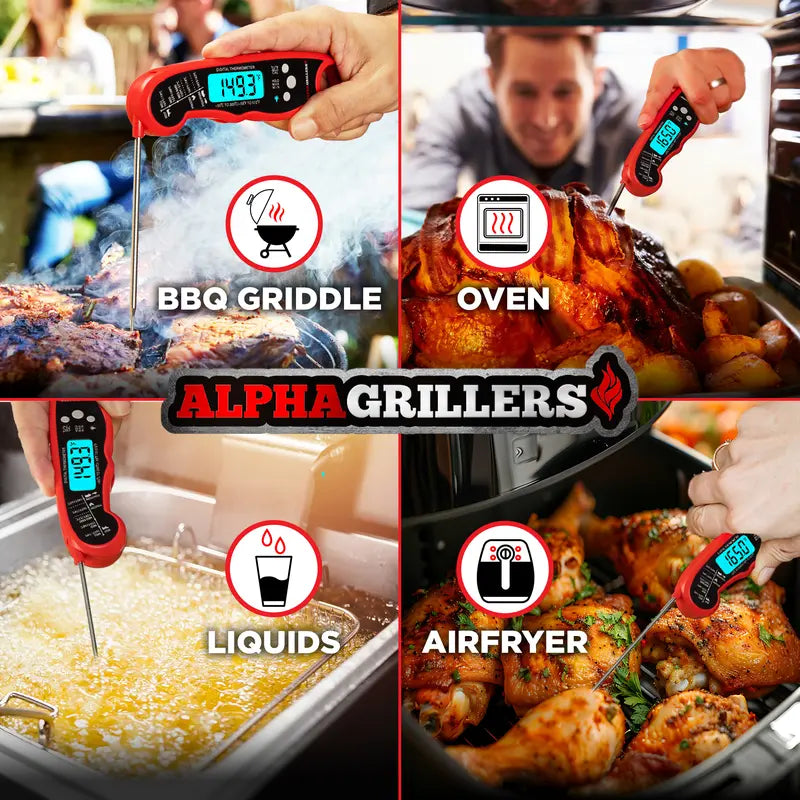 🌡️ Instant Read Digital Meat Thermometer – Perfect Results Every Time