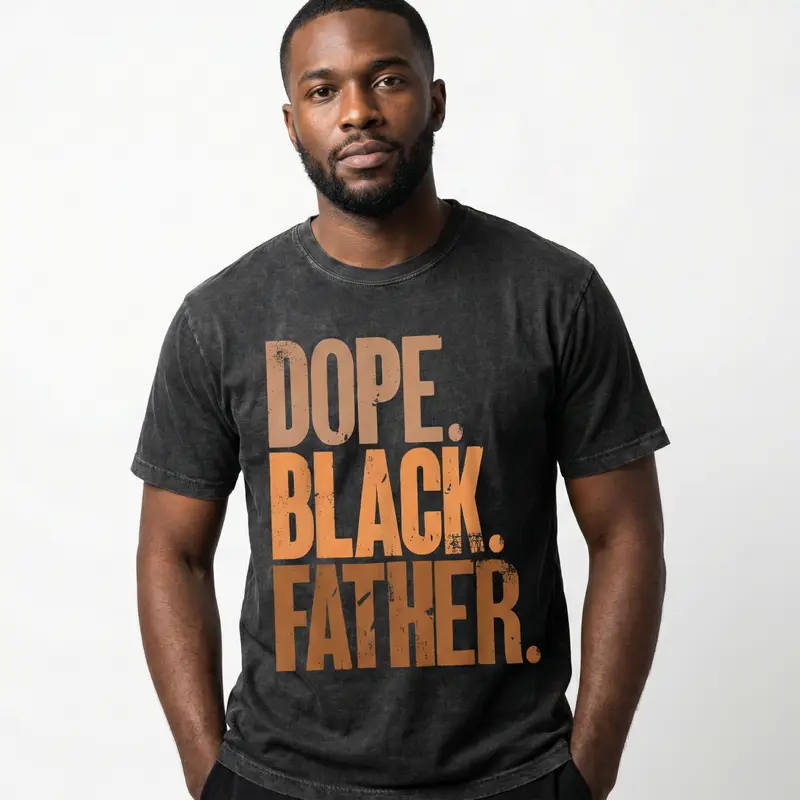 Men's Cotton Graphic T-Shirt | Casual Summer Top, Father's Day Gift for Dad