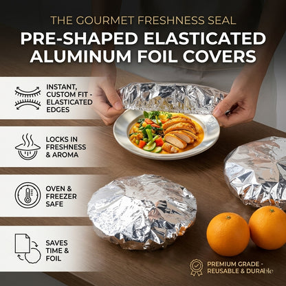 🍲🔥New home dining table & food container aluminum foil heat-retaining cover