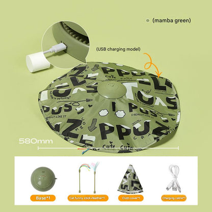 😾Automatic Rotating Cat Turntable Toy