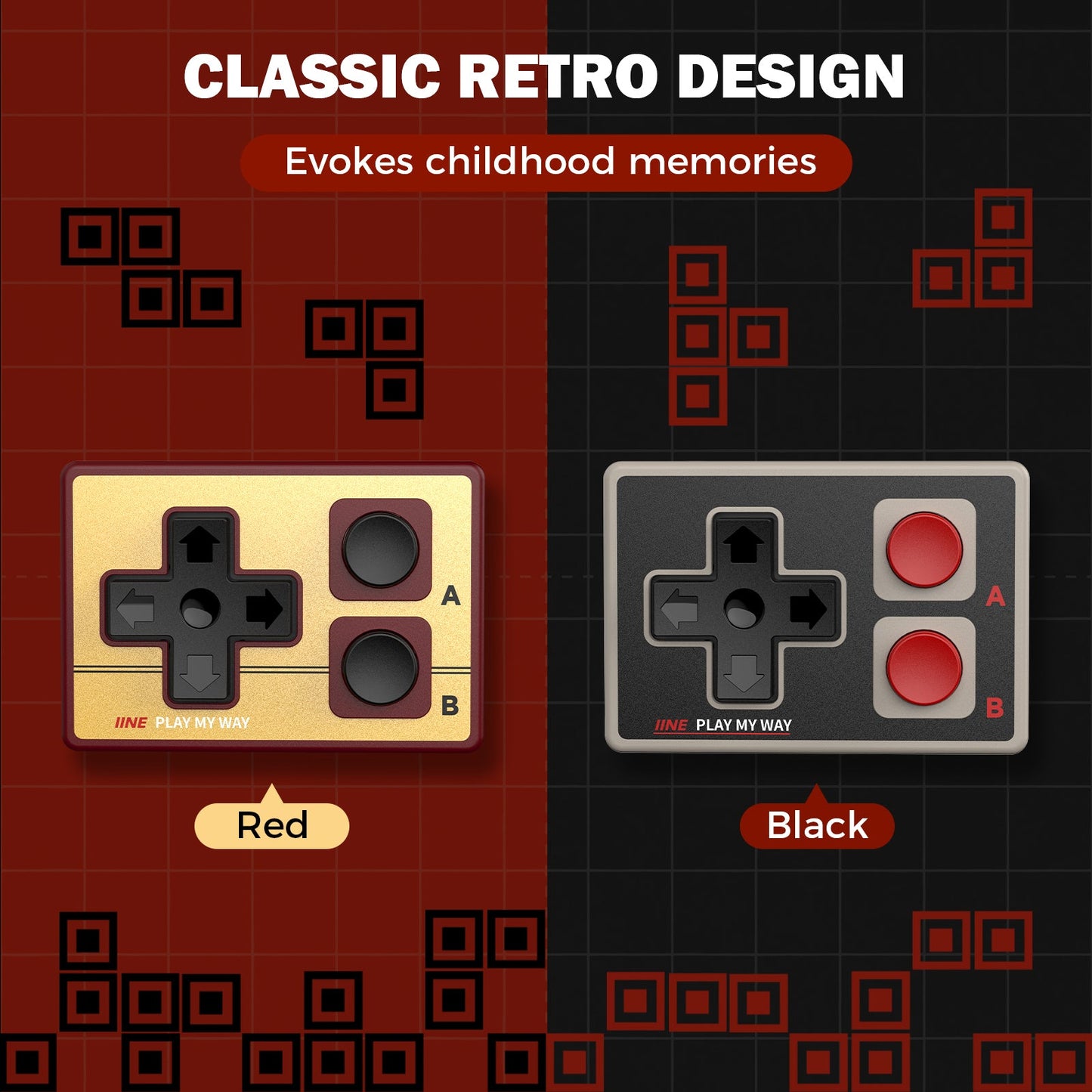 IINE Gamebrick Mini Bluetooth Remote Keychain
