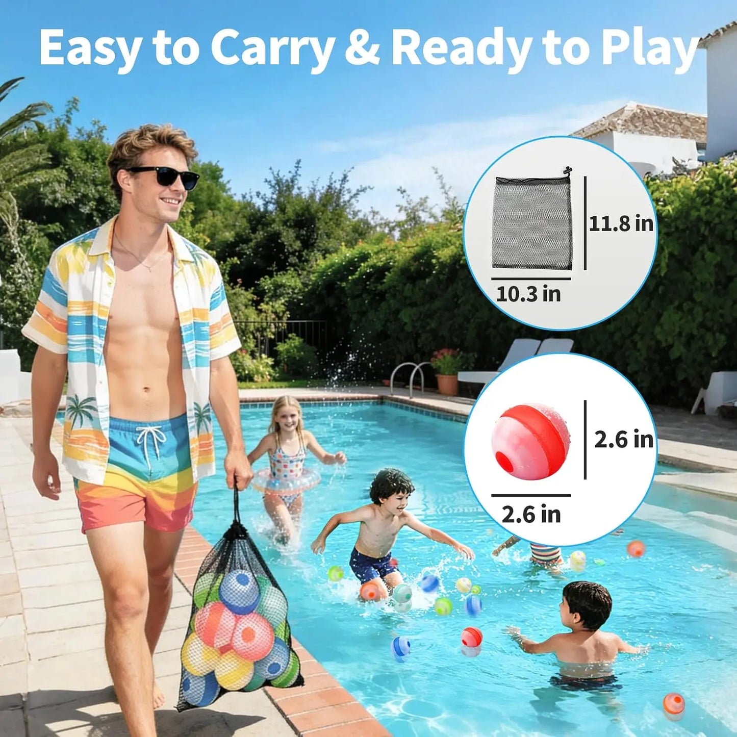ReusableSoft Silicone Water Splash Balls