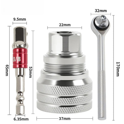 🔧10-19mm Adjustable Universal Socket Wrench