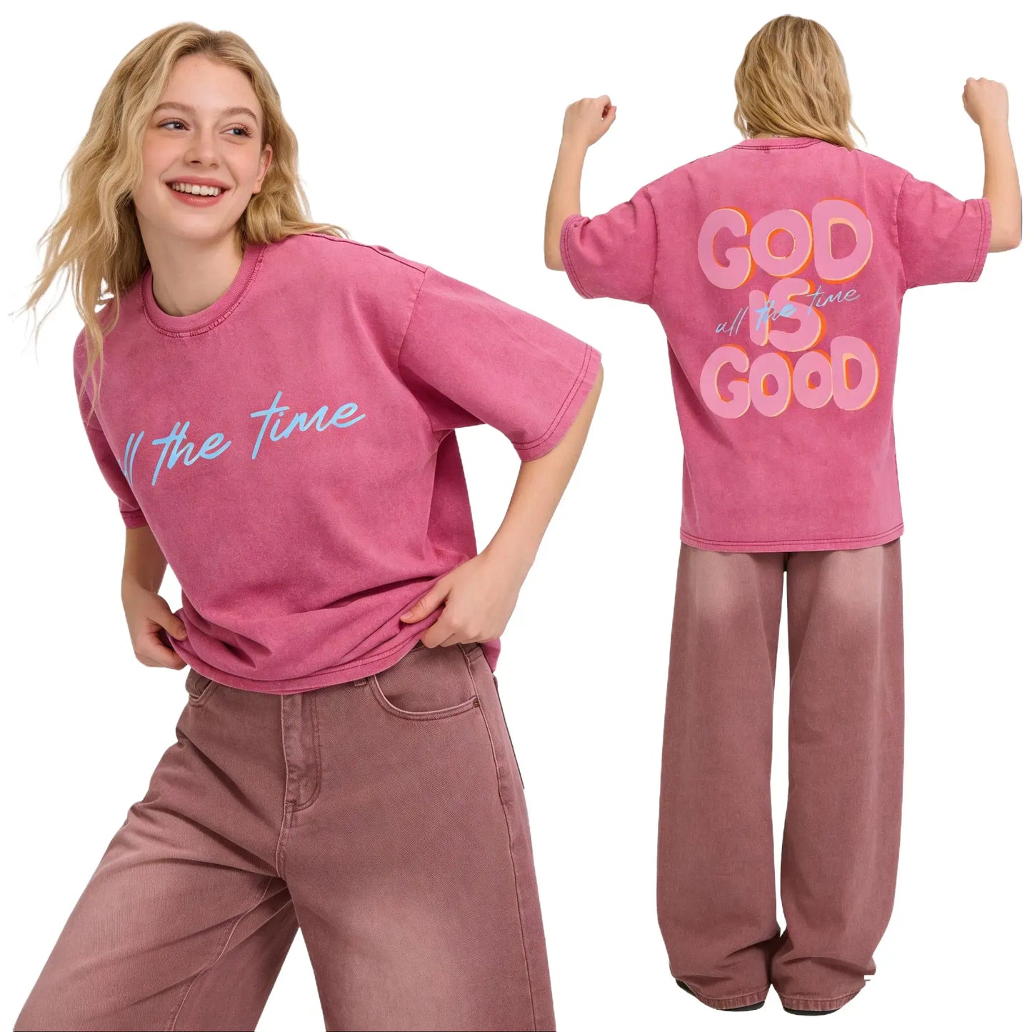 Holafish Ladies Snow Washed Cotton Tee