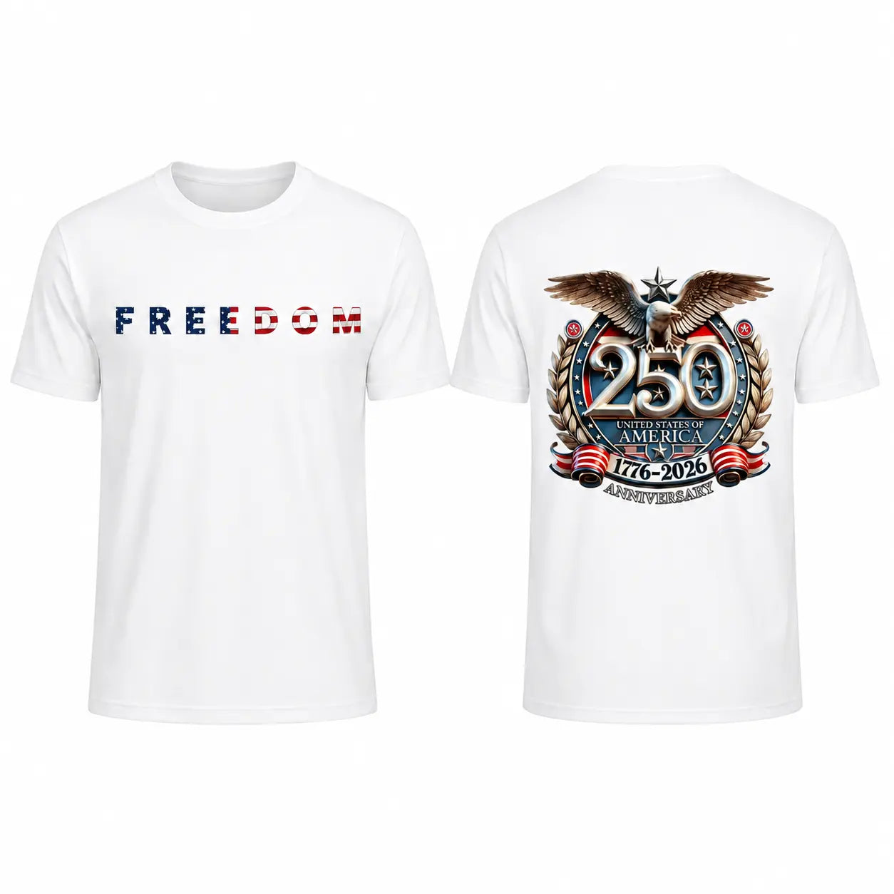 Freedom 250th Anniversary Shirt, USA 250 Years Independence Apparel