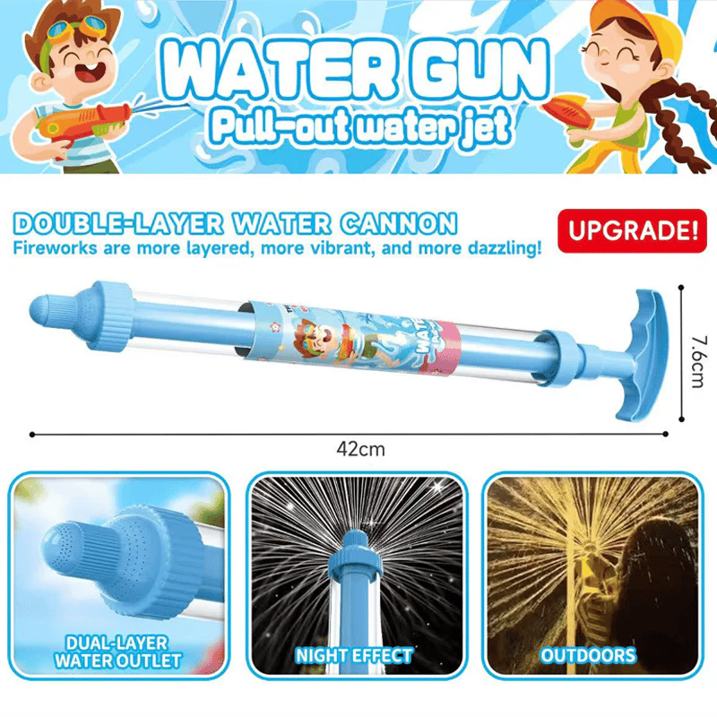 🌈 Bright rainbow LED water pistol | Summer fun that bursts into life as if by magic! ✨