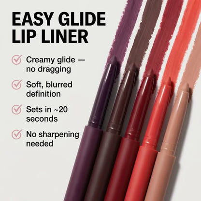 Easy Glide Lip Liner — Creamy, Blendable Color with Smooth Application