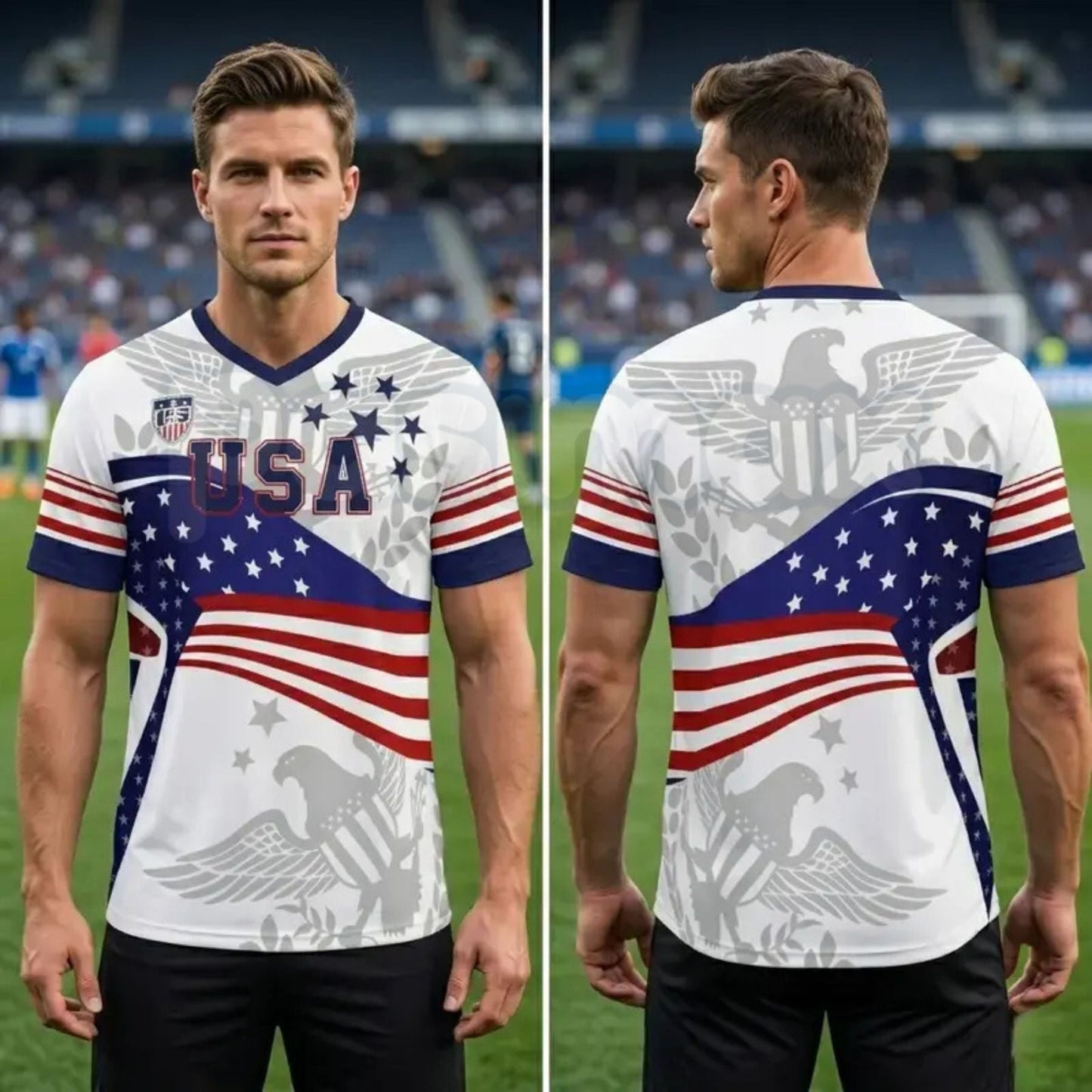2026 America Soccer Jersey for Men – USA Football Fan Shirt