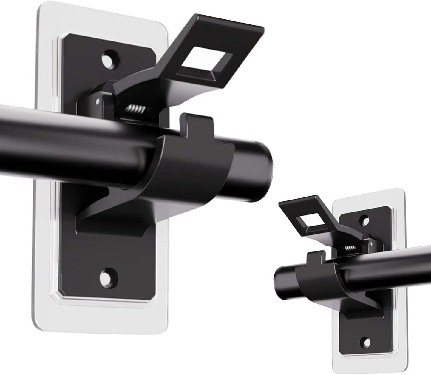 Self Adhesive Curtain Rod Holder,Universal No Drilling Hanging Pole Support