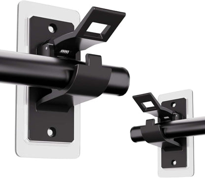 Self Adhesive Curtain Rod Holder,Universal No Drilling Hanging Pole Support