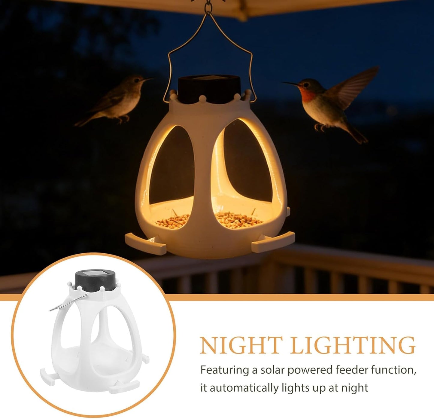 Solar Crown Bird Feeder