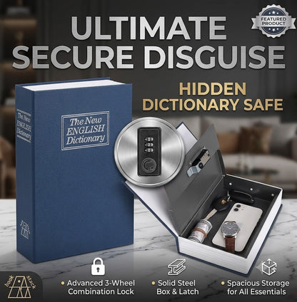 Book Shaped Hidden Safe Box