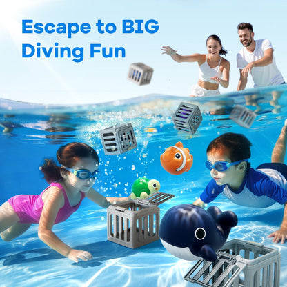 🔥HOT SALE 49% OFF 🔥 Kids Pool Diving Toys--With floating animals and weighted cages