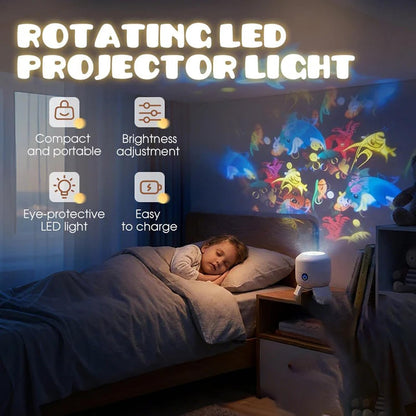 🌊Dynamic Rotating LED Projector Light