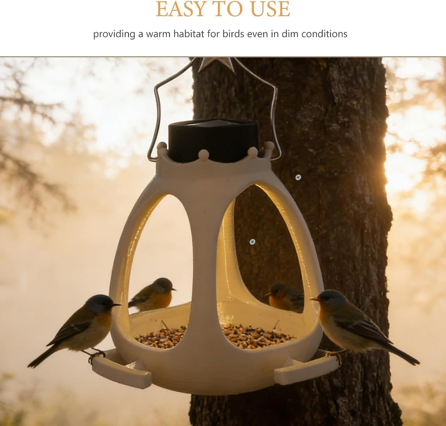 Solar Crown Bird Feeder