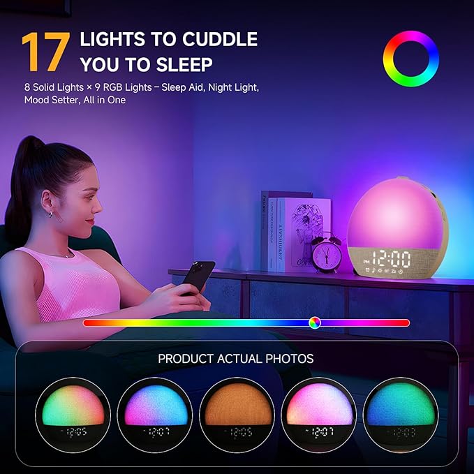 SunriseEase Wake-Up Light Alarm Clock