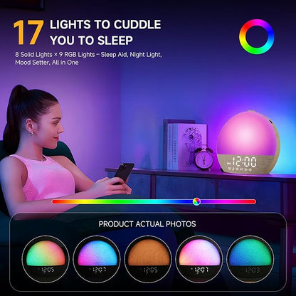SunriseEase Wake-Up Light Alarm Clock