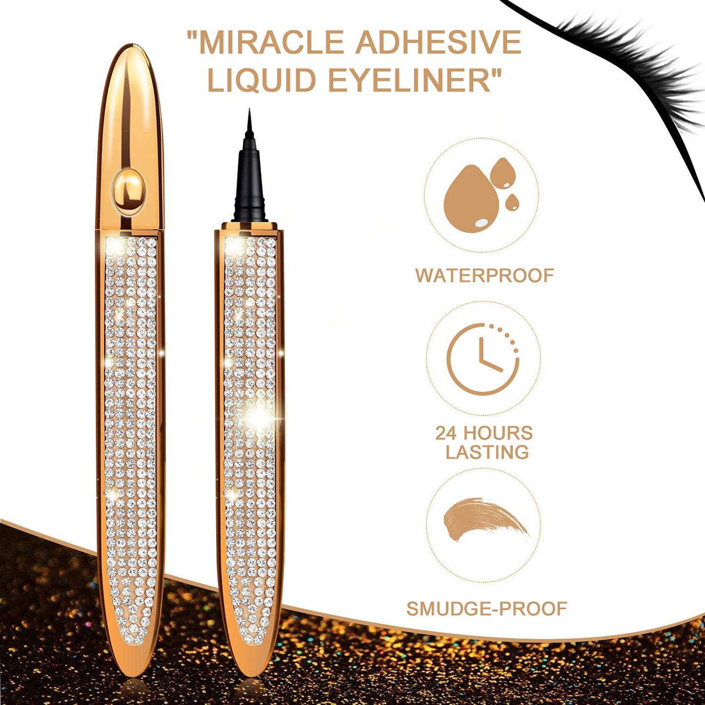 Self-Adhesive Eyeliner for False Lashes