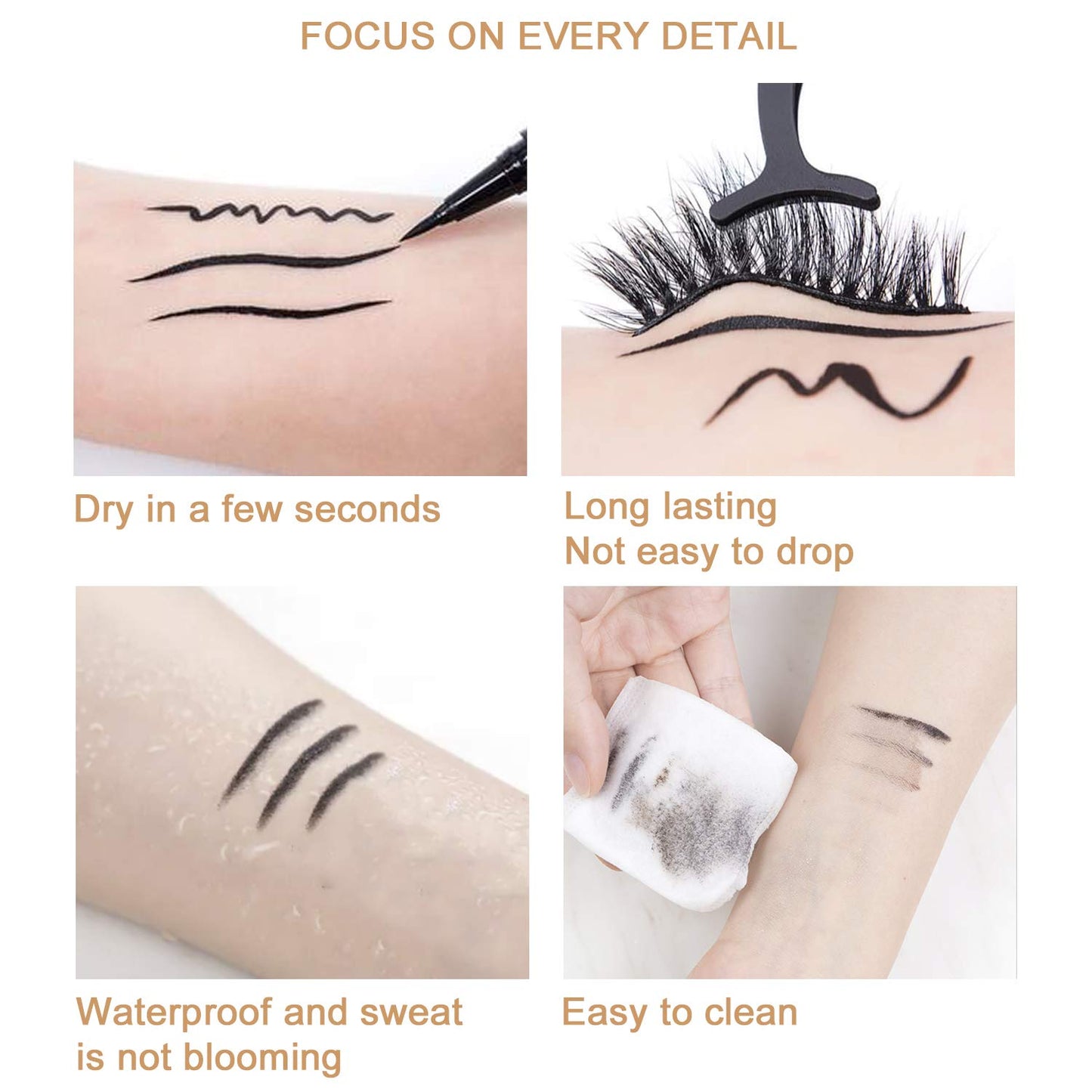 Self-Adhesive Eyeliner for False Lashes