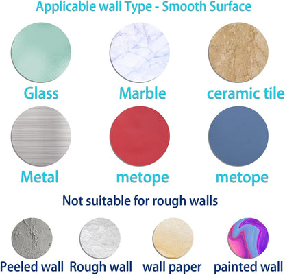 Self Adhesive Curtain Rod Holder,Universal No Drilling Hanging Pole Support