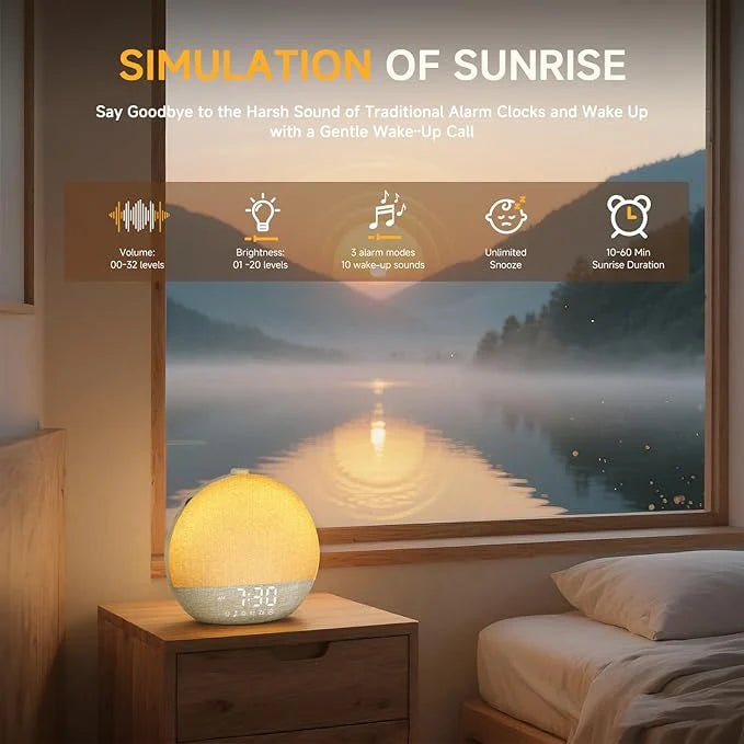SunriseEase Wake-Up Light Alarm Clock