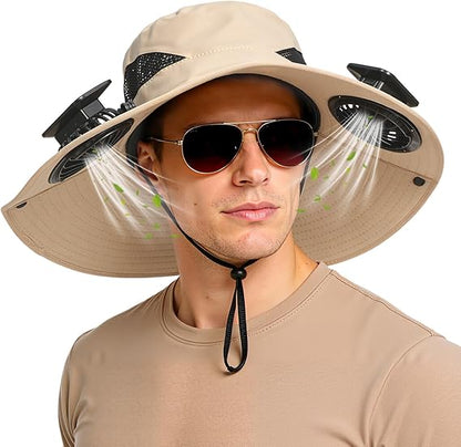 🔥Limited Time 50% Off✨Hat with Fans Solar Power