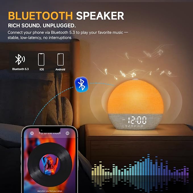 SunriseEase Wake-Up Light Alarm Clock