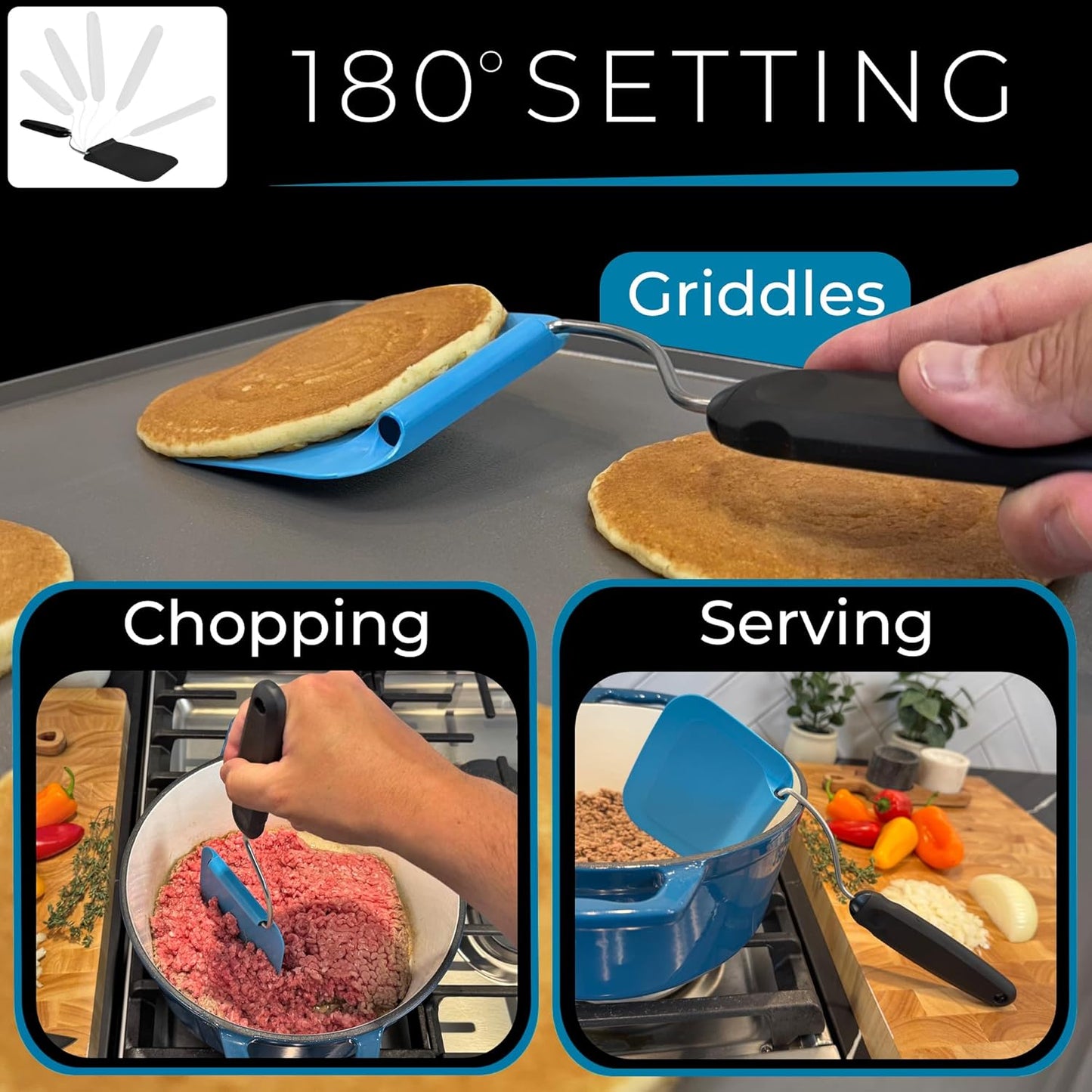🔥Hot Sale 50% OFF🔥Adjustable Angle Spatula - New PPSU material