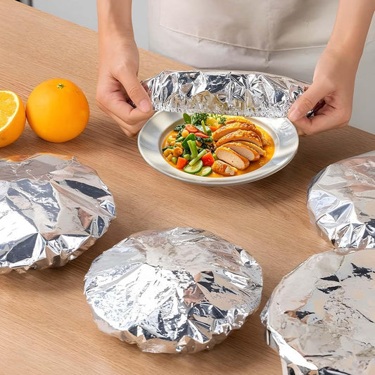 🍲🔥New home dining table & food container aluminum foil heat-retaining cover
