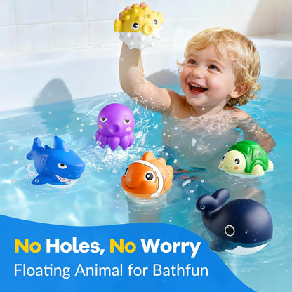 Funscape Kids Pool Diving Toys, Water Swimming Dive Pool Game, Toddler Bath Toy Play Set W/ Fish Box Floating Animals, Fun Outdoor Beach Lake Swim Summer Party Gift 3 4 5 6 7 8 10 12 Year Old Boy Girl