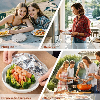 🍲🔥New home dining table & food container aluminum foil heat-retaining cover