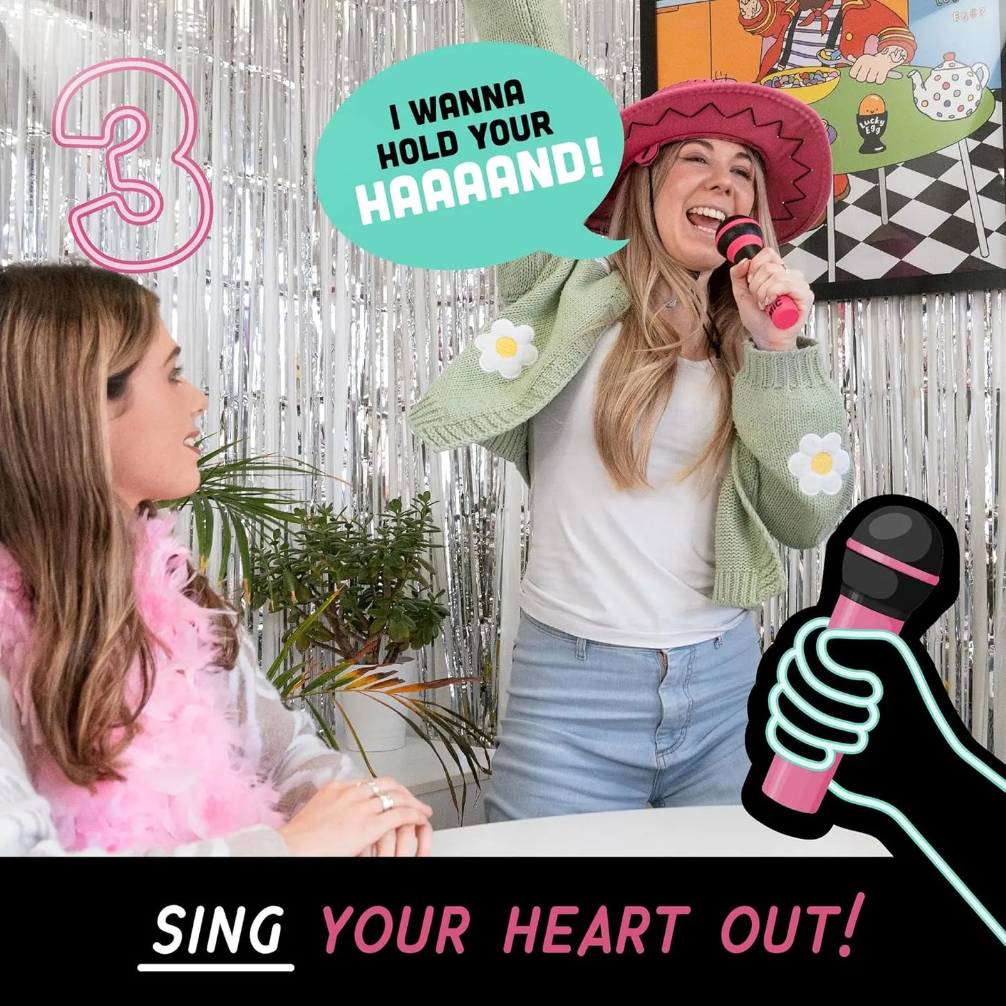 Grab The Mic Karaoke Game for Non-Singers