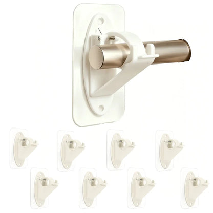 🏠🔨 New Self Adhesive Rod Brackets, No Drill Needed Curtain Rod Holders
