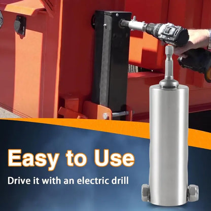 🛠️⚡ Trailer jack drill adapter, compatible with 1-inch drive shaft, Turbo