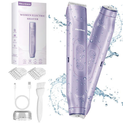 2-In-1 Electric Shaver and Razor Rechargeable Body and Facial Epilator