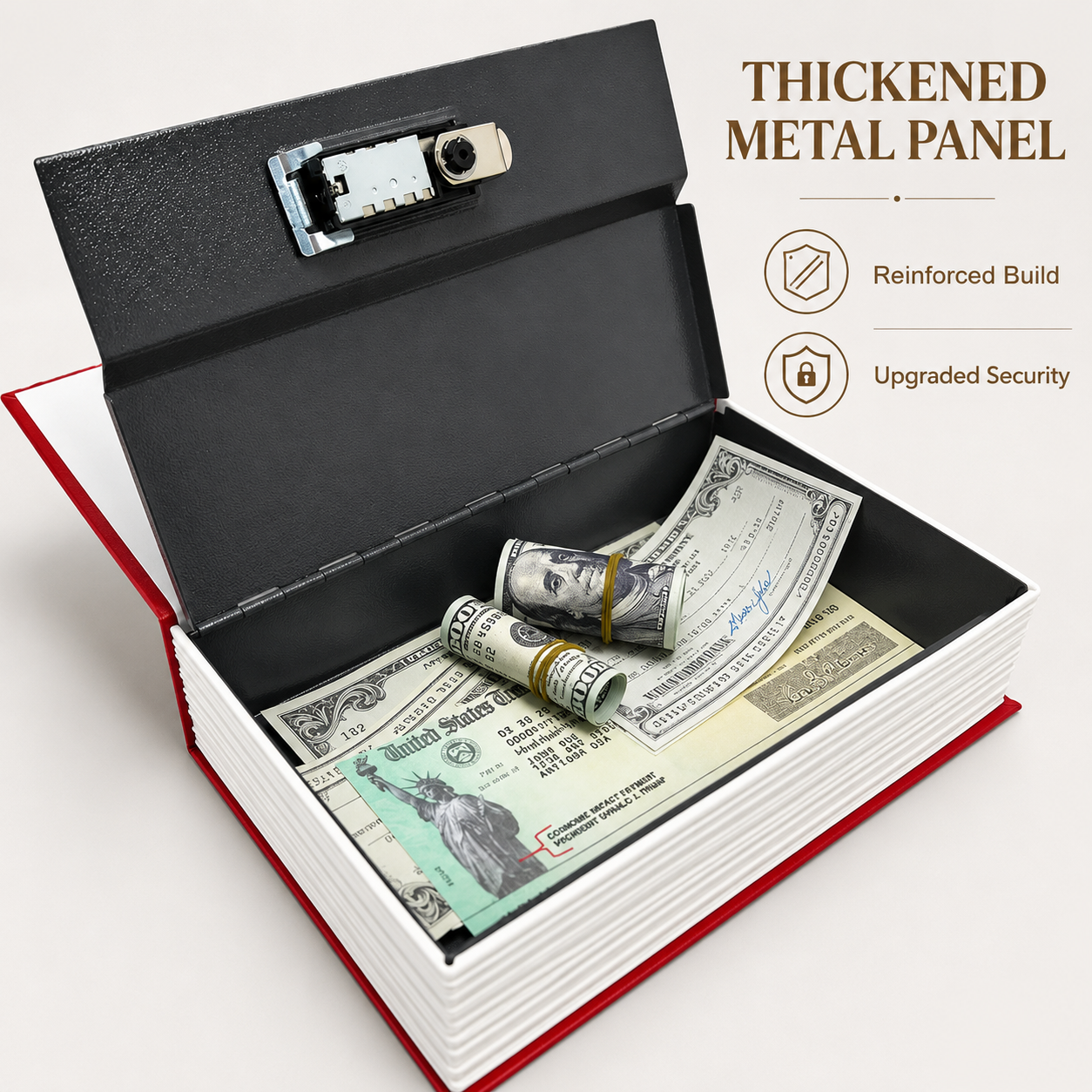 Book Shaped Hidden Safe Box