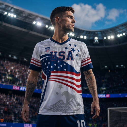 2026 America Soccer Jersey for Men – USA Football Fan Shirt