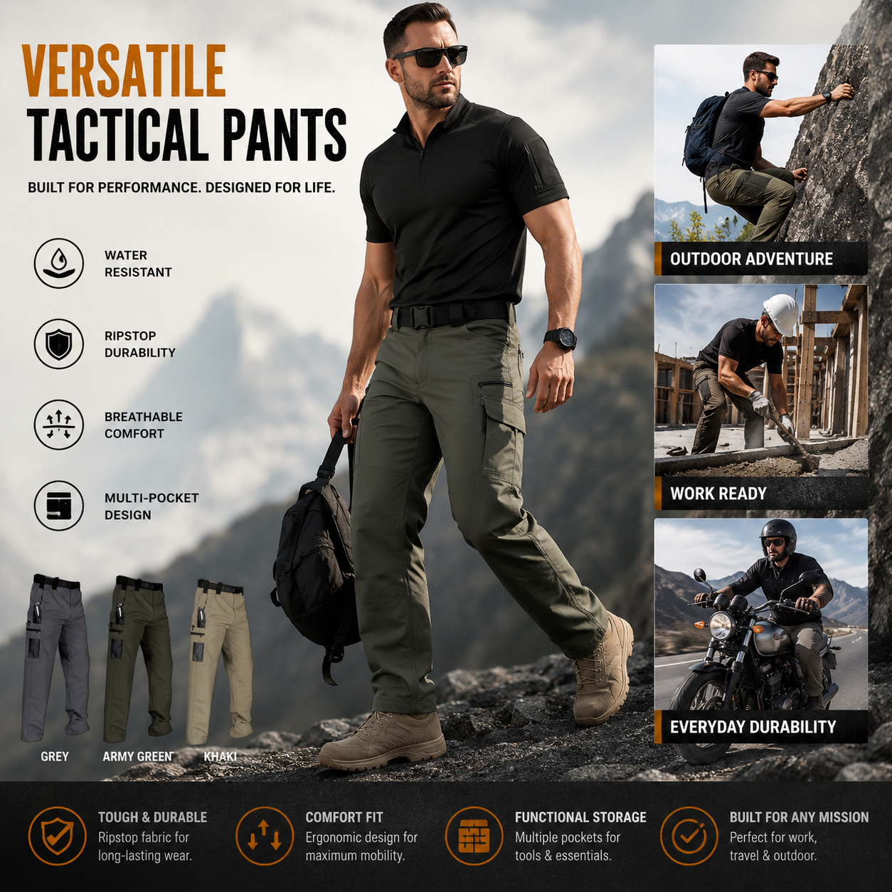 💥Hot Sale 49% Off👖Multi-purpose Tactical Pants