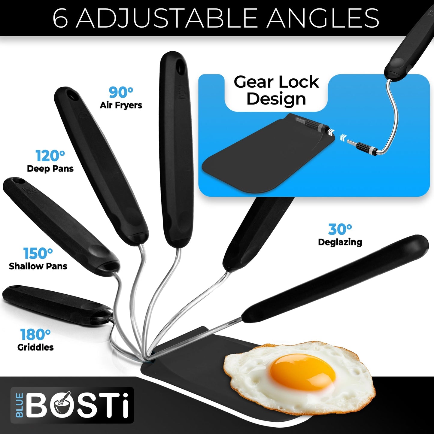 🔥Summer Flash Sale 50% OFF - Adjustable Angle Spatula – 2 PPSU Heads, Non-Toxic & PFAS-Free