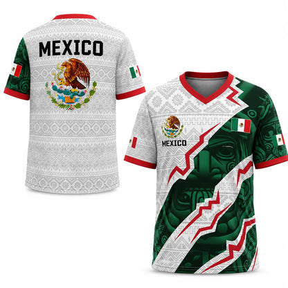 ⚽ Aztec-Inspired Long Sleeve Soccer Jersey