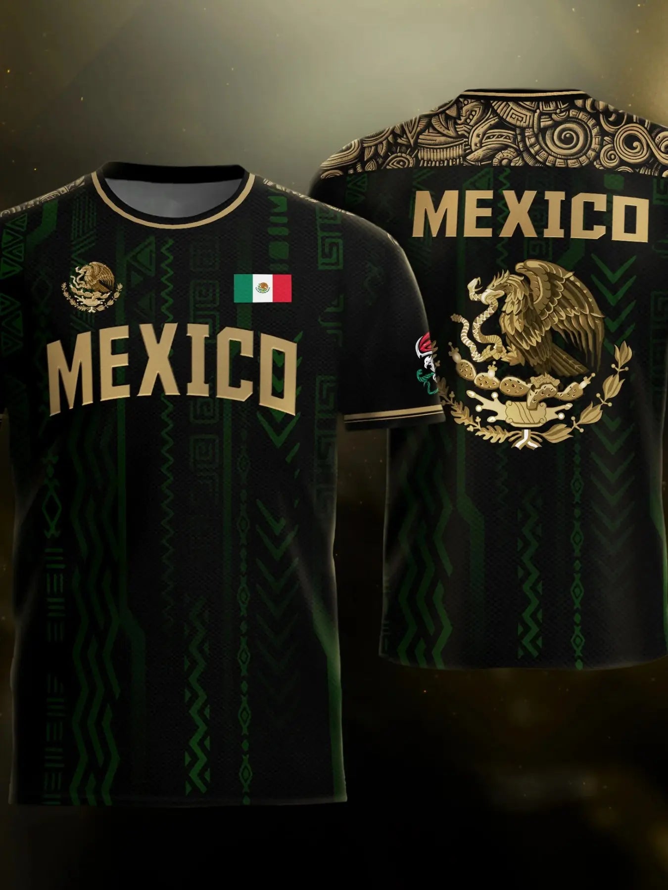⚽ Aztec-Inspired Long Sleeve Soccer Jersey