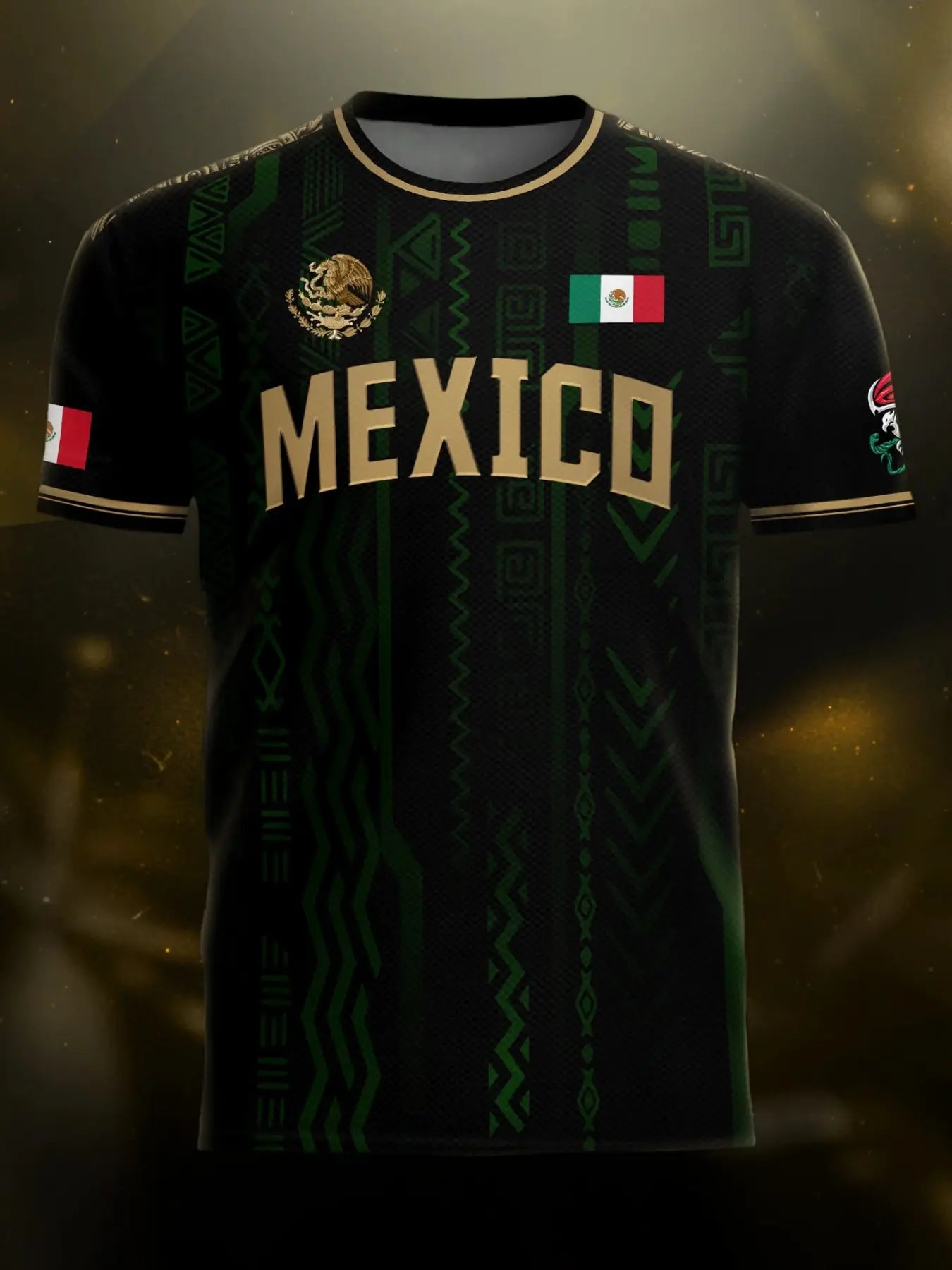 ⚽ Aztec-Inspired Long Sleeve Soccer Jersey