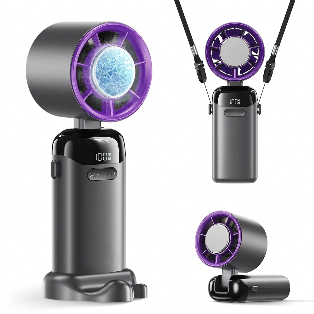 4-in-1 Portable Handheld Turbo Fan with 199 Speed Settings