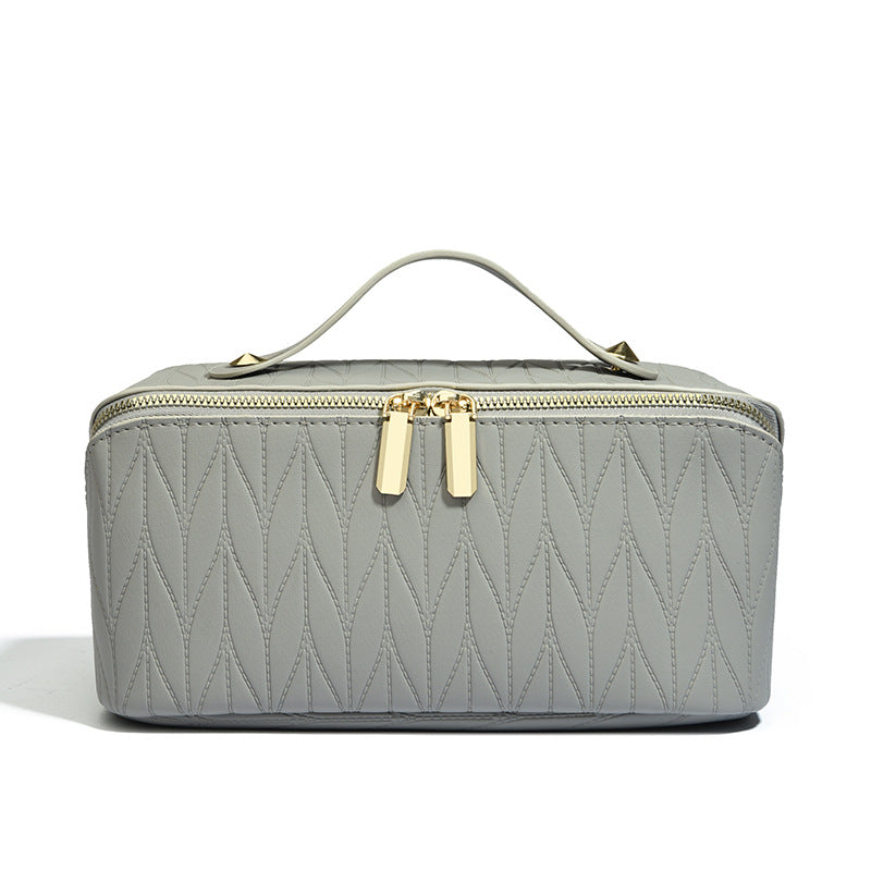 Large Capacity PU Cosmetic Organizer Bag - Waterproof