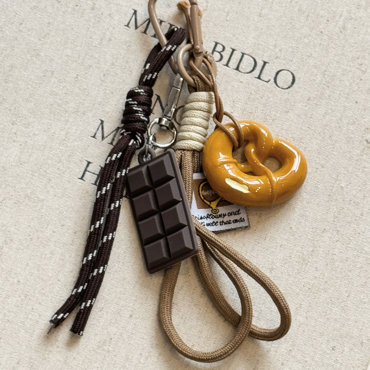 Pretzel Keychain