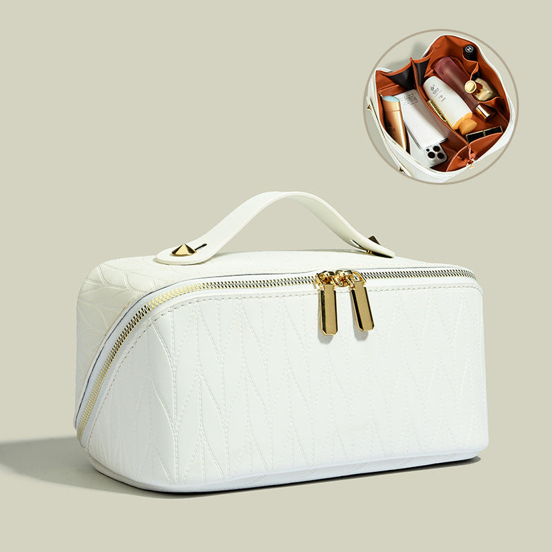 Large Capacity PU Cosmetic Organizer Bag - Waterproof