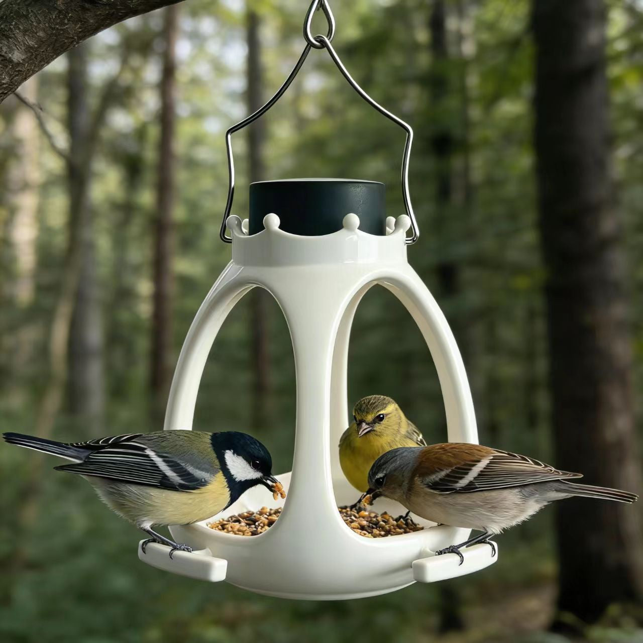 Solar Crown Bird Feeder