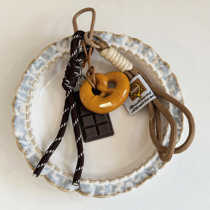 Pretzel Keychain